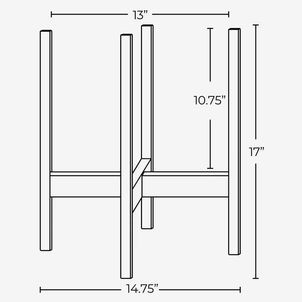 Solid Goods Planter with Stand