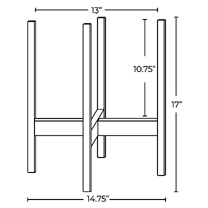 Solid Goods Planter with Stand