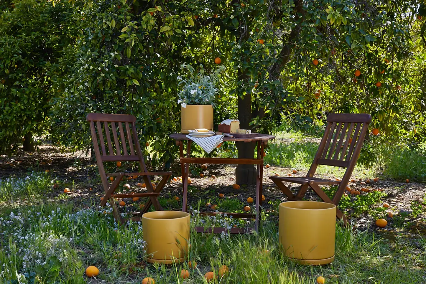 Solid Goods Planter with Saucer