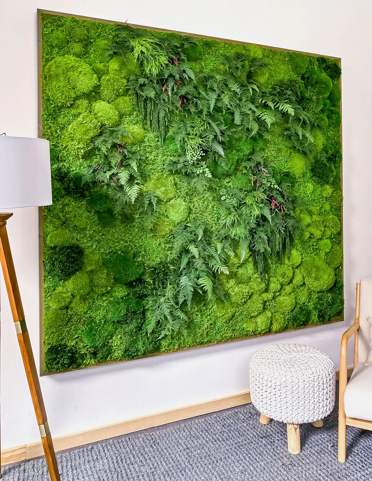 Oversized Preserved Living Wall 68" x 68"