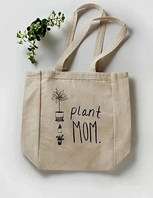 Plant Mom Tote Bag