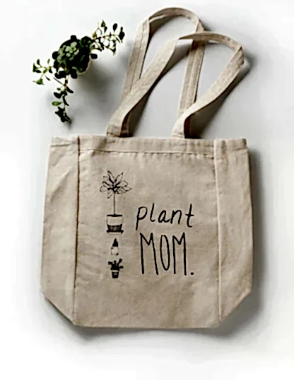Plant Mom Tote Bag